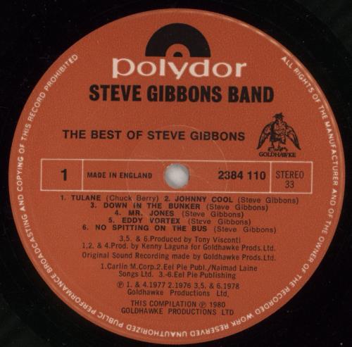 The Steve Gibbons Band The Best Of vinyl LP album (LP record) UK BBVLPTH656388