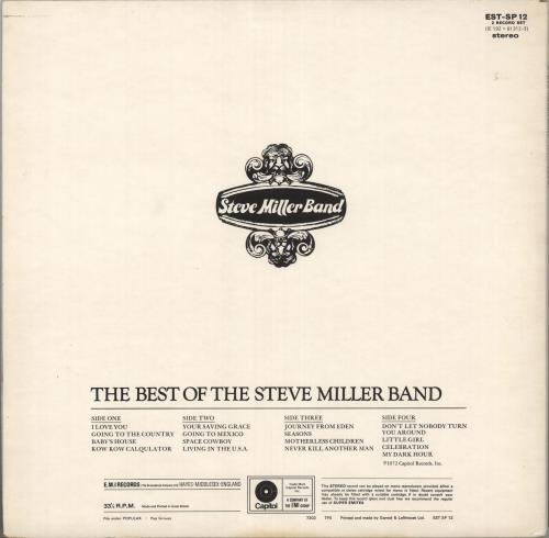 The Steve Miller Band Anthology - 1� 2-LP vinyl record set (Double LP Album) UK SBM2LAN736256