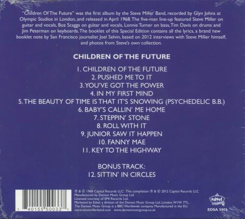 The Steve Miller Band Children Of The Future: Remastered - Sealed CD album (CDLP) UK SBMCDCH805690