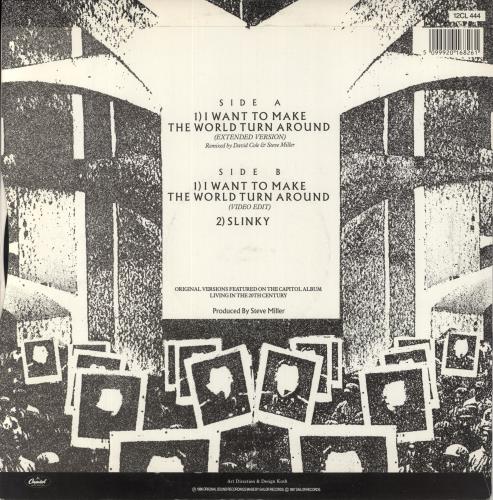 The Steve Miller Band I Want To Make The World Turn Around 12" vinyl single (12 inch record / Maxi-single) UK SBM12IW596439