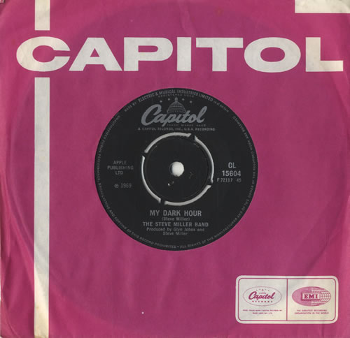 The Steve Miller Band My Dark Hour 7" vinyl single (7 inch record / 45) UK SBM07MY520620