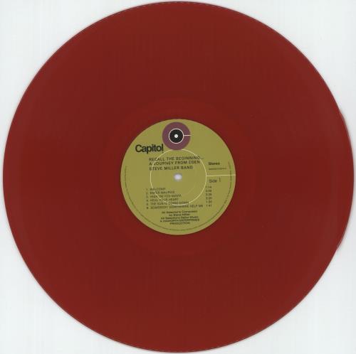 The Steve Miller Band Recall The Beginning...A Journey From Eden - Red Vinyl + Fold-out Sleeve vinyl LP album (LP record) UK SBMLPRE875714