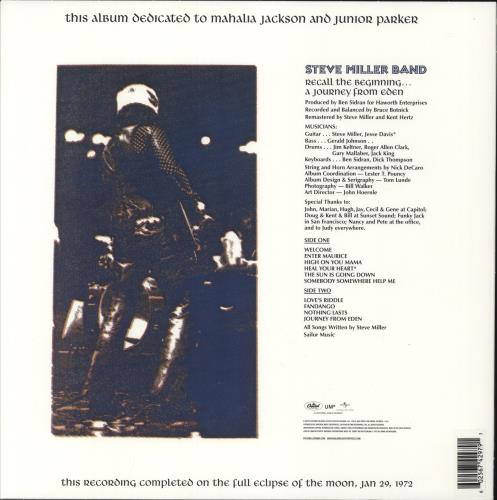 The Steve Miller Band Recall The Beginning...A Journey From Eden - Red Vinyl + Fold-out Sleeve vinyl LP album (LP record) UK SBMLPRE875714