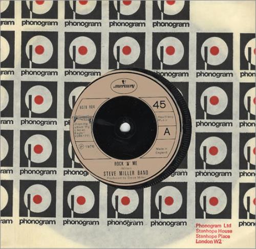 The Steve Miller Band Rock 'N' Me 7" vinyl single (7 inch record / 45) UK SBM07RO242427