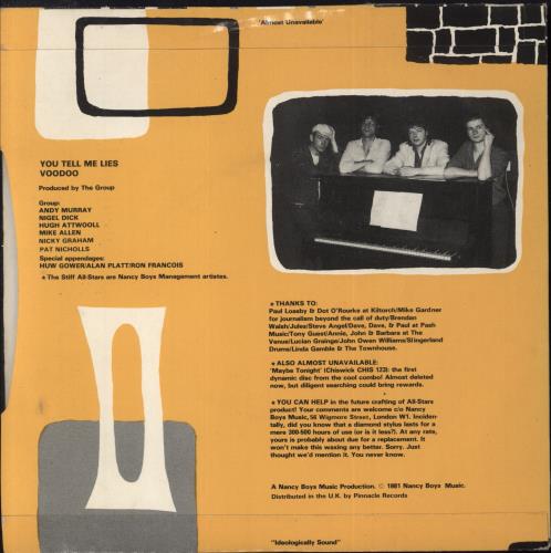 The Stiff All-Stars The Stiff All-Stars EP 7" vinyl single (7 inch record / 45) UK XXR07TH820420