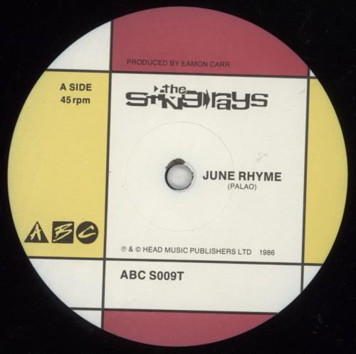 The Sting-Rays June Rhyme 12" vinyl single (12 inch record / Maxi-single) UK YJY12JU874588