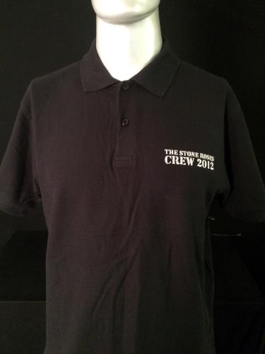 The Stone Roses Crew 2012 / S.J.M. Concerts - Black Polo Shirt/Large t-shirt UK STOTSCR672017