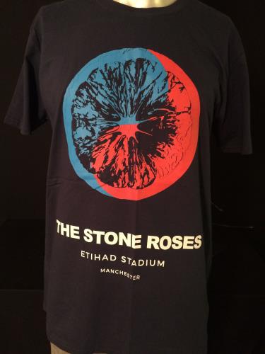 The Stone Roses Etihad Stadium 2016 - Blue/Medium t-shirt UK STOTSET671951