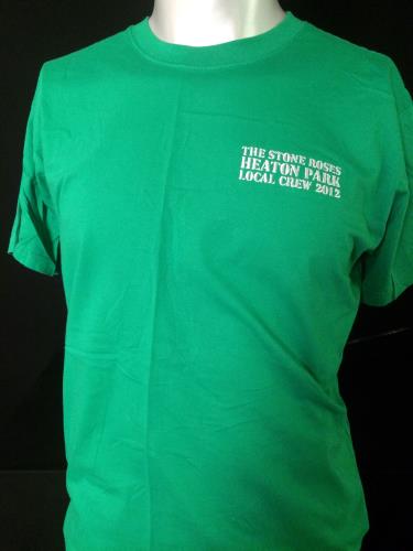 The Stone Roses Heaton Park Local Crew 2012 - Green/Large t-shirt UK STOTSHE672008