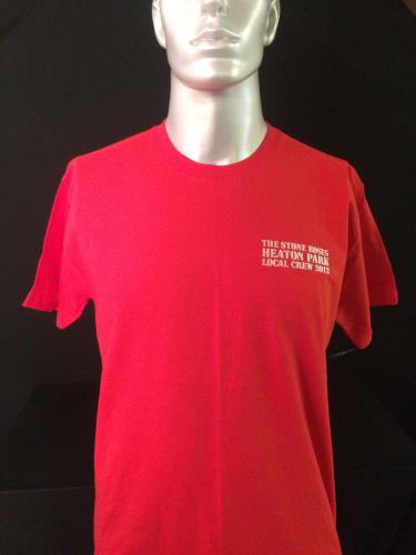 The Stone Roses Heaton Park Local Crew 2012 - Red/Large t-shirt UK STOTSHE672007