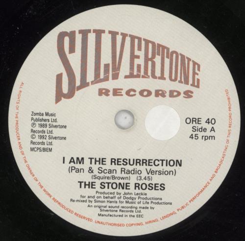 The Stone Roses I Am The Resurrection 7" vinyl single (7 inch record / 45) UK STO07IA232569