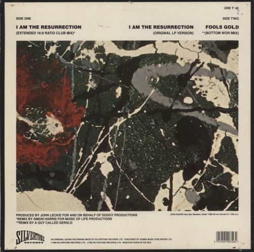 The Stone Roses I Am The Resurrection 12" vinyl single (12 inch record / Maxi-single) UK STO12IA432942