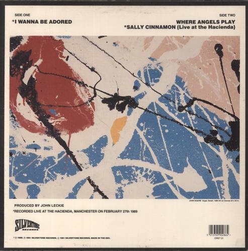 The Stone Roses I Wanna Be Adored 12" vinyl single (12 inch record / Maxi-single) UK STO12IW72293