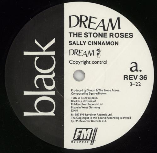 The Stone Roses Sally Cinnamon - EX 7" vinyl single (7 inch record / 45) UK STO07SA864974