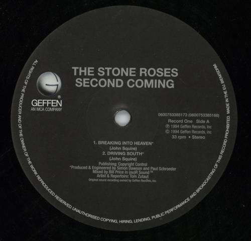 The Stone Roses Second Coming - 180 Gram Vinyl 2-LP vinyl record set (Double LP Album) UK STO2LSE784332
