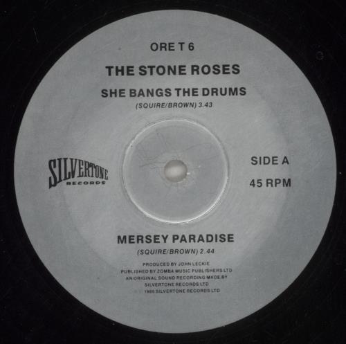 The Stone Roses She Bangs The Drums - EX 12" vinyl single (12 inch record / Maxi-single) UK STO12SH749685