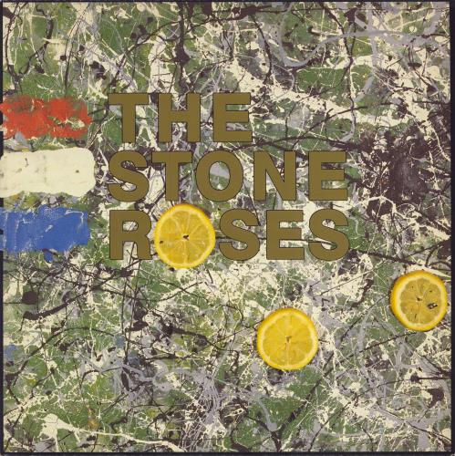 The Stone Roses The Stone Roses - 1st - John Squire print label vinyl LP album (LP record) UK STOLPTH208171