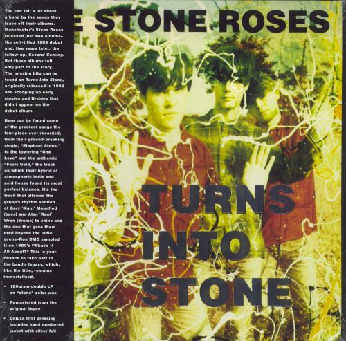 The Stone Roses Turns Into Stone - Grey Marbled Vinyl - Hand Numbered vinyl LP album (LP record) US STOLPTU833378