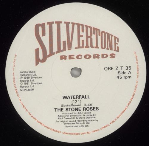The Stone Roses Waterfall - EX 12" vinyl single (12 inch record / Maxi-single) UK STO12WA734211