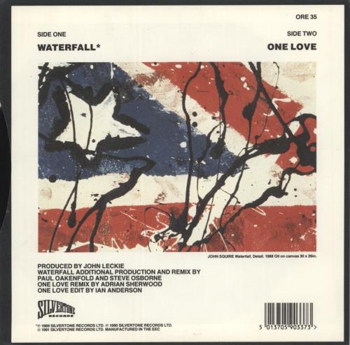 The Stone Roses Waterfall 7" vinyl single (7 inch record / 45) UK STO07WA65415