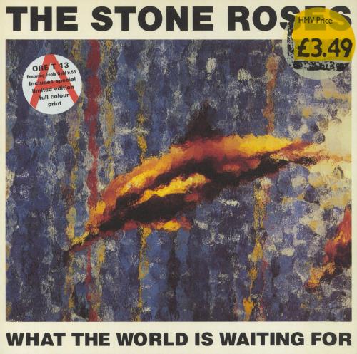 The Stone Roses What The World Is Waiting For + Art Print 12" vinyl single (12 inch record / Maxi-single) UK STO12WH272390