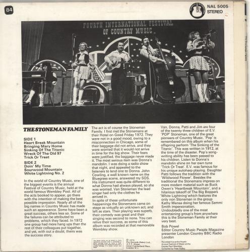 The Stonemans Meet The Stonemans vinyl LP album (LP record) UK T7JLPME719282