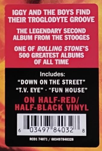 The Stooges Fun House - Half-Red & Half-Black Vinyl - Sealed vinyl LP album (LP record) UK TSGLPFU873185