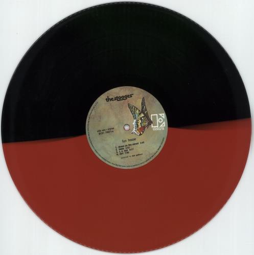The Stooges Fun House - Half-Red & Half-Black Vinyl vinyl LP album (LP record) UK TSGLPFU881185