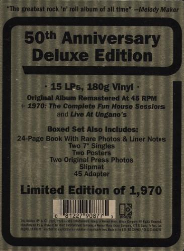 The Stooges Fun House 50th Anniversary: Complete Fun House Sessions Vinyl Box Set US TSGVXFU757938