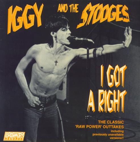 The Stooges I Got A Right - Blue Vinyl vinyl LP album (LP record) US TSGLPIG833377