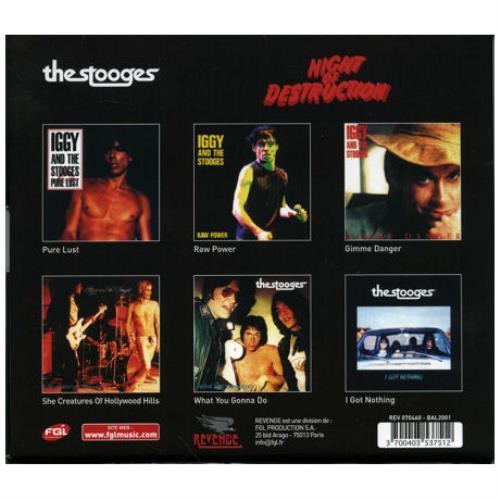 The Stooges Night Of Destruction 6-CD album set French TSG6CNI399322