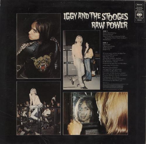 The Stooges Raw Power + Hype Sticker - EX vinyl LP album (LP record) UK TSGLPRA874264