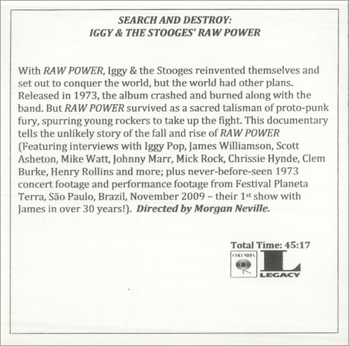 The Stooges Raw Power - Deluxe Edition 3-disc CD/DVD Set US TSG3DRA507036