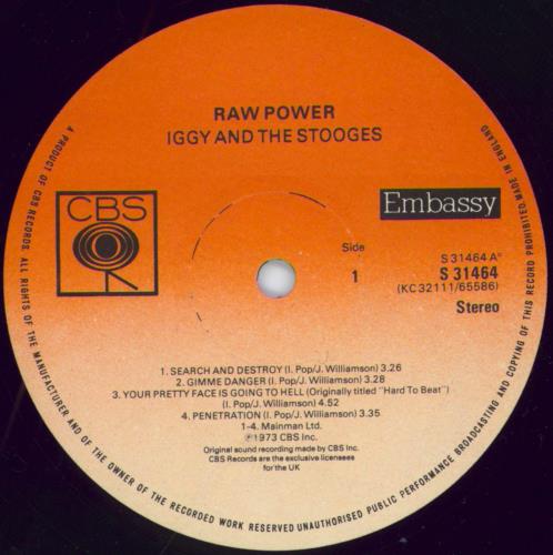 The Stooges Raw Power - gold price sticker vinyl LP album (LP record) UK TSGLPRA789079