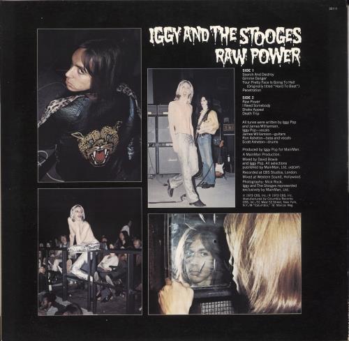 The Stooges Raw Power vinyl LP album (LP record) US TSGLPRA743069