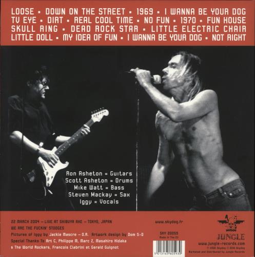 The Stooges Telluric Chaos - White & Red Splatter Vinyl - RSD16 2-LP vinyl record set (Double LP Album) US TSG2LTE664875