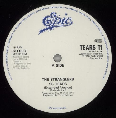 The Stranglers 96 Tears 12" vinyl single (12 inch record / Maxi-single) UK STR12TE77354