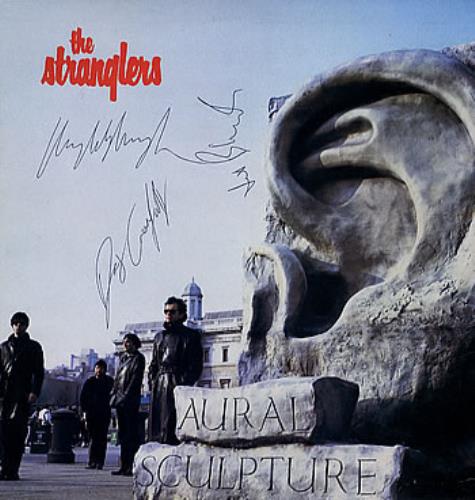 The Stranglers Aural Sculpture - autographed vinyl LP album (LP record) UK STRLPAU294057