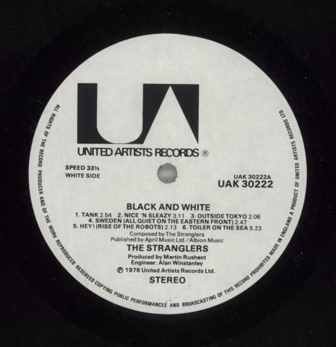 The Stranglers Black And White - EX vinyl LP album (LP record) UK STRLPBL684742