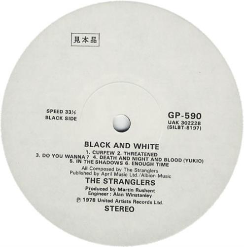 The Stranglers Black And White vinyl LP album (LP record) Japanese STRLPBL411244