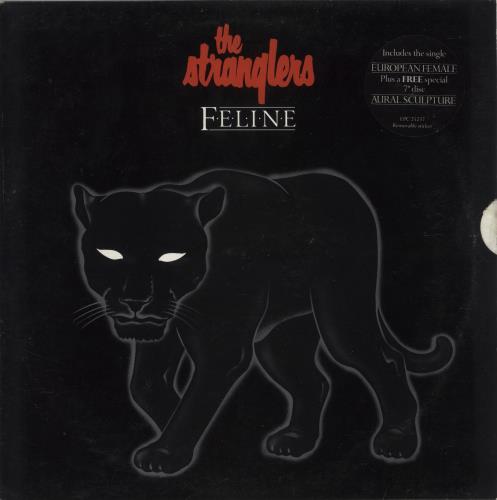 The Stranglers Feline - Hype Stickered vinyl LP album (LP record) UK STRLPFE847864