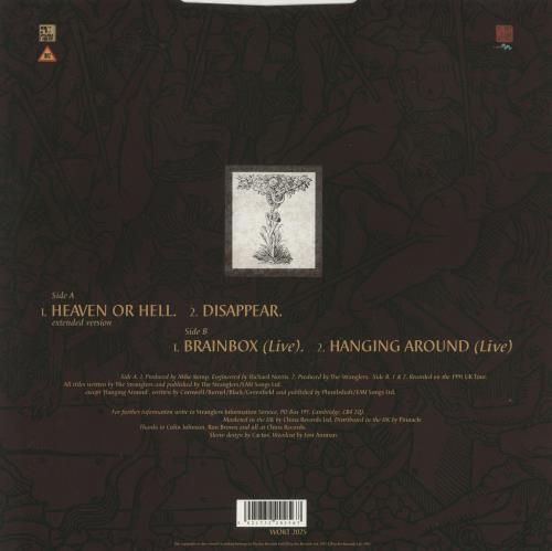The Stranglers Heaven Or Hell 12" vinyl single (12 inch record / Maxi-single) UK STR12HE187747