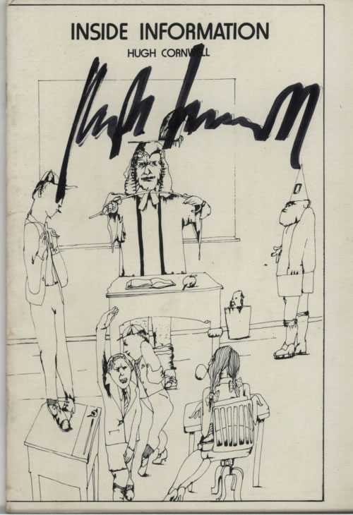 The Stranglers Inside Information - Autographed by Hugh Cornwell book UK STRBKIN604299