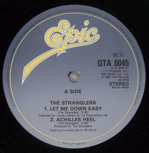 The Stranglers Let Me Down Easy + Poster 12" vinyl single (12 inch record / Maxi-single) UK STR12LE136511