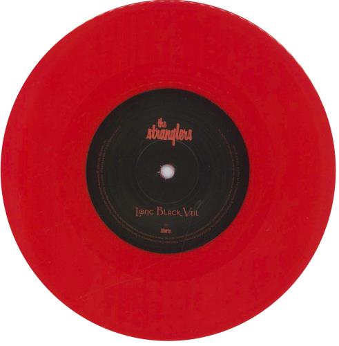 The Stranglers Long Black Veil - Red Vinyl 7" vinyl single (7 inch record / 45) UK STR07LO282076
