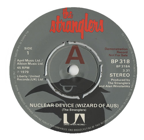The Stranglers Nuclear Device 7" vinyl single (7 inch record / 45) UK STR07NU08548