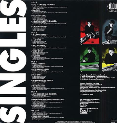 The Stranglers Singles (The U.A. Years) 2-LP vinyl record set (Double LP Album) UK STR2LSI291348