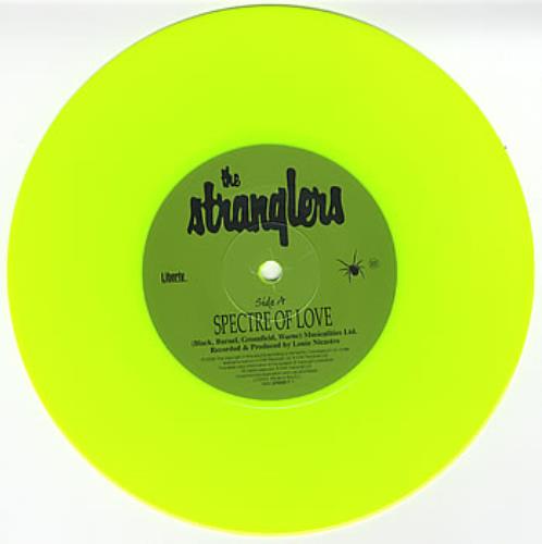 The Stranglers Spectre Of Love - Green Fluorescent Vinyl 7" vinyl single (7 inch record / 45) UK STR07SP372218