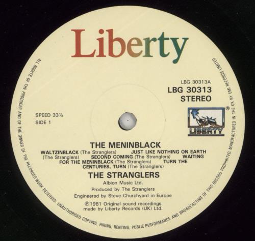 The Stranglers The Men In Black vinyl LP album (LP record) UK STRLPTH866625