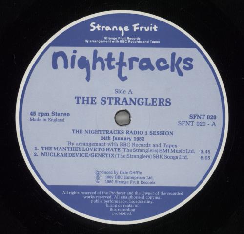 The Stranglers The Radio 1 Sessions - The Evening Show 12" vinyl single (12 inch record / Maxi-single) UK STR12TH292504